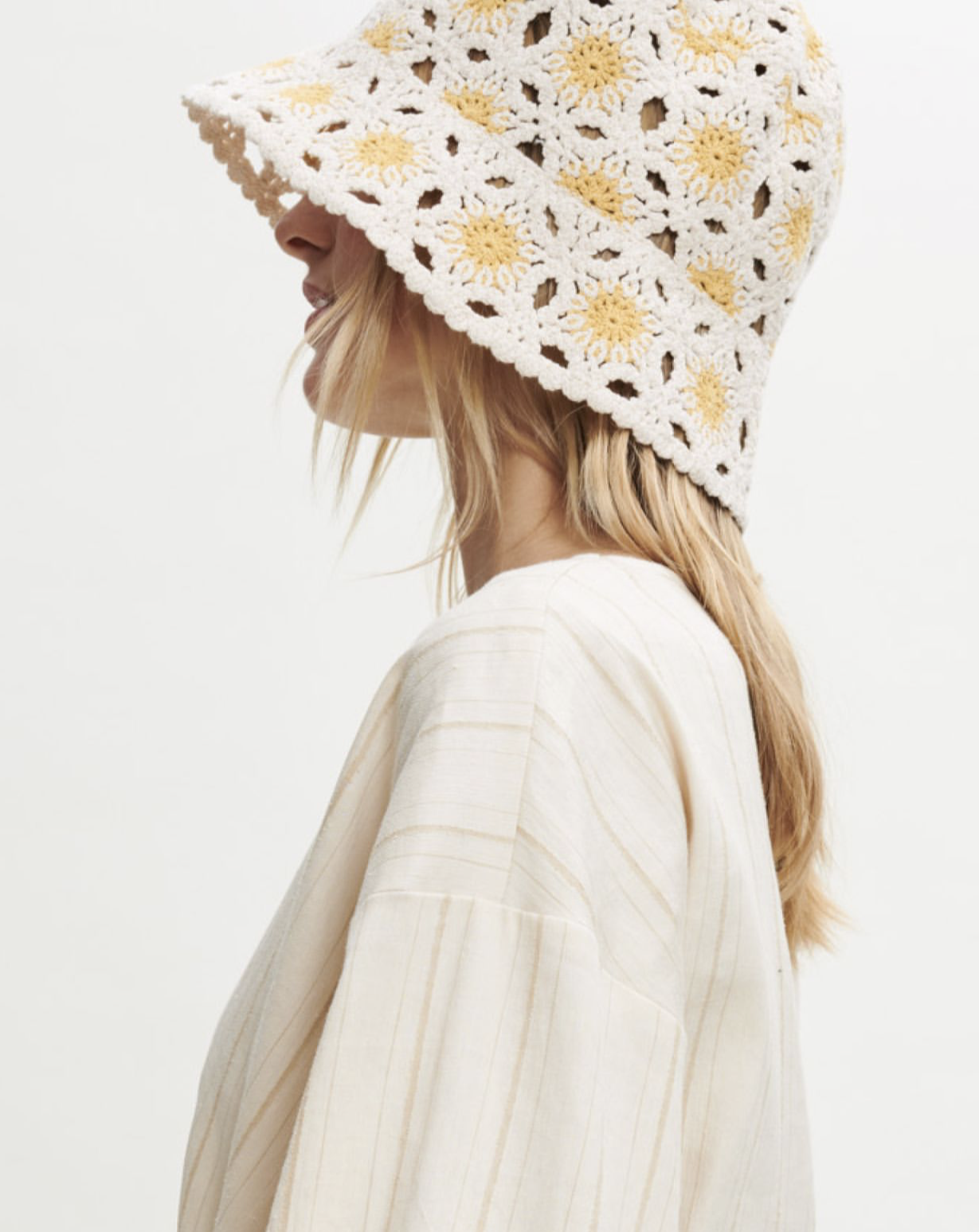 Chapeau de soleil en crochet