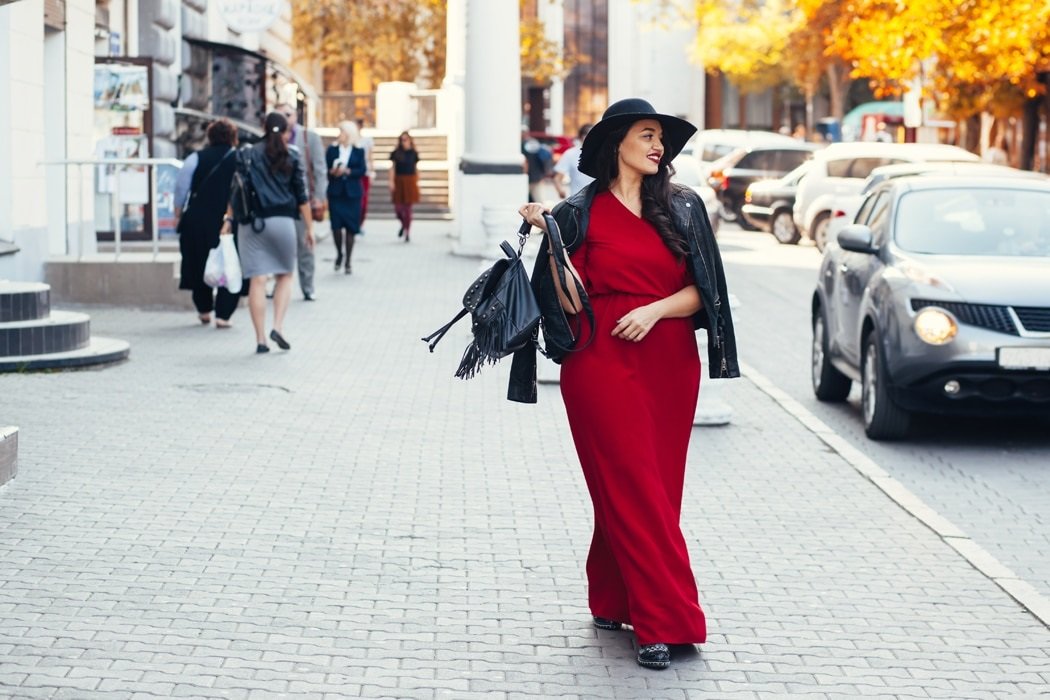 robe boheme rouge pour femme ronde
