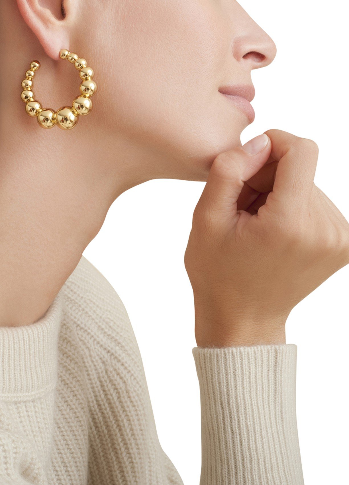 boucle oreille large creoles or andy